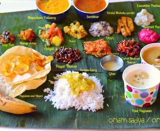 Ona Sadya Recipes | Kerala Recipe| Kerala Lunch Menu
