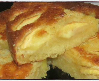 Gâteau aux pommes et crème d'amande