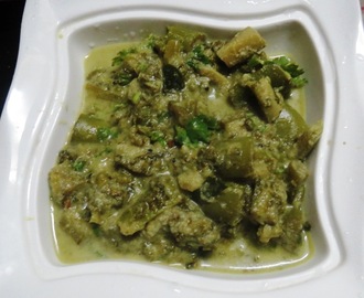 Brinjal -Basale/Malabar Leaves Kootu Curry