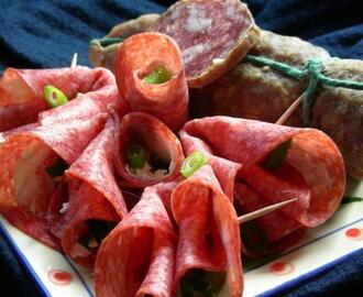 Salami Roll-Ups (Appetizers)
