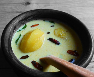 Kerala Mambazha Puliserry with whole mango|Mango Yogurt curry