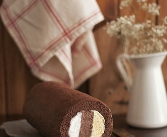Rotllo àrtic de xocolata | Rollo ártico de chocolate