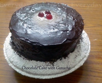 Chocolate Cake with Ganache Frosting