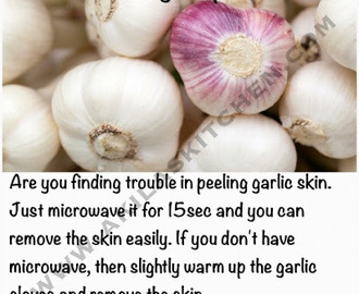 Cooking Tips: How to peel garlic skin easily
