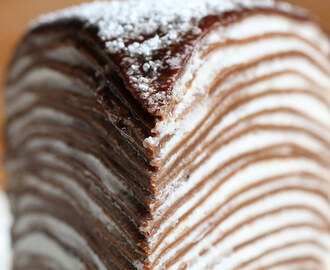This Chocolate Crepe Cake - Palačinkový dort