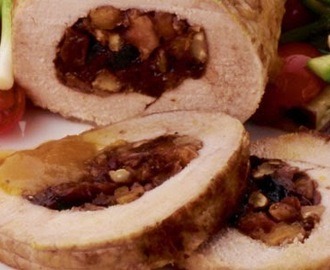 Menú de Navidad: Lomo de Cerdo Relleno con Salsa de Piña