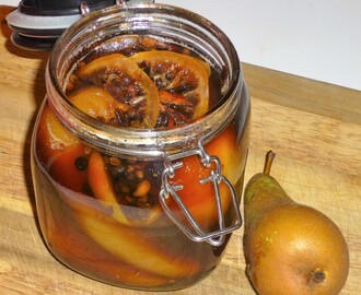 Christmas Prep - Spiced Pickled Pears for Cheese and Cold Meats Recipe