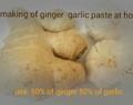 Making Of Ginger Garlic Paste At Home