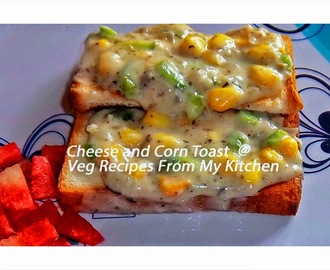 Cheese and corn Toast