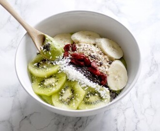 Start dagen med en grønn smoothie bowl