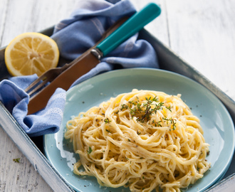 From the pages of an old book: fresh lemon tagliolini