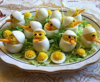 Φανταστικες Ιδέες με αυγά για τον μπουφέ στο παιδικό πάρτυ