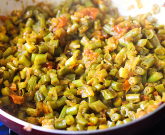 Beans Masala Sabji, Green Beans Masala Recipe