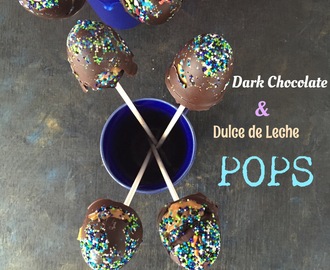 Dark Chocolate and Dulce De leche POPS|How to Make ChocolatePOPS|Stepwise Pictures