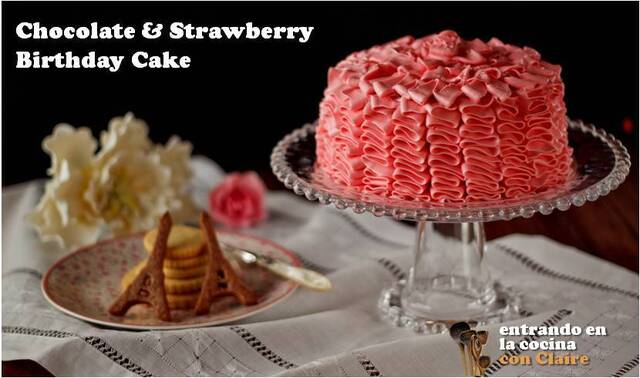 CHOCOLATE & STRAWBERRY BIRTHDAY CAKE Y SORTEOOOOOOOOOOOO
