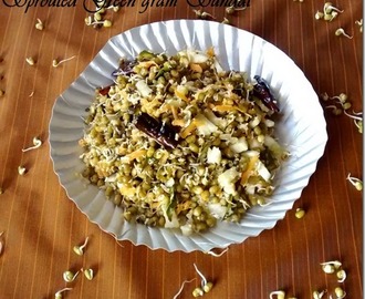Sprouted Green gram Sundal–Navarathri Recipes (Day 7)