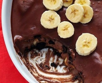Μούς σοκολάτας με μπανάνα