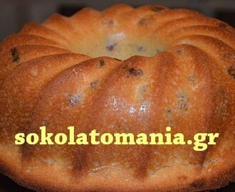 Κέικ φανταστικό ,  πανεύκολο με σταφίδες και sambuca ΧΩΡΙΣ ΜΙΞΕΡ από το sokolatomania.gr