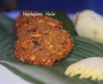 Vazhaipoo Vadai recipe / Banana Blossom Vada (Fritters) recipe