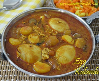 Egg Kulambu /Muttai Kulambu (Chettinad)
