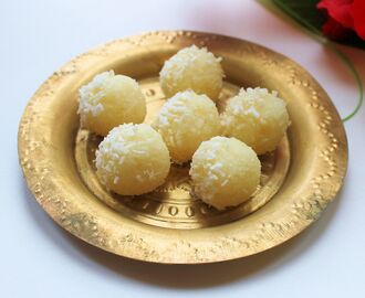 3 Minute Coconut Laddu for Diwali