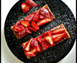 Tarte aux fraises à la crème d'amande