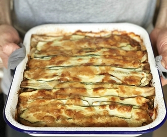 Lasagnes de courgette & bolognaise au quinoa (plat complet)