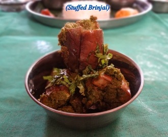 Guthi Vankaya Koora (Andhra style stuffed brinjal)