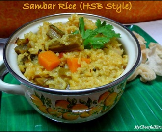 Sambar Rice (A comforting one pot meal in Hotel Saravana Bahvan Style)