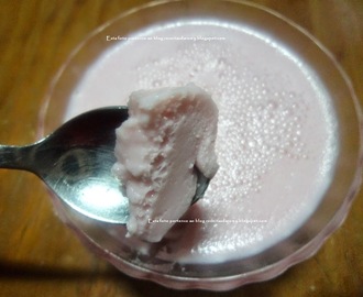 Sobremesa fácil - gelatina de iogurte