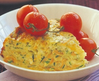 Κολοκυθόπιτα με καρότα και τυρί χωρίς φύλλο