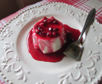 Pomegranate & Greek yogurt panacotta