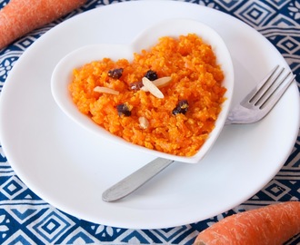 Carrot Halwa - Quick and Easy Microwave method