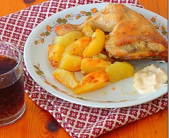 Κοτόπουλο με μουστάρδα και μαγιονέζα