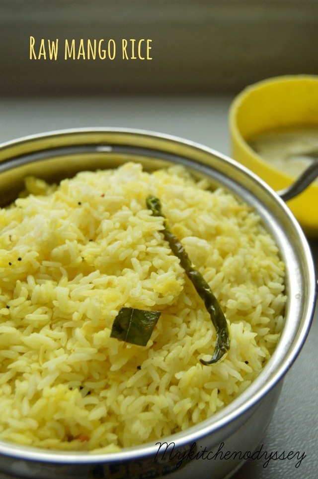 Raw Mango Rice Recipe | Manga Sadam | Easy Rice Recipes | Indian Lunch Recipes