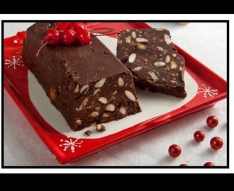 Συνταγή για Χριστουγεννιάτικο κορμό (μωσαϊκό) σοκολάτας!