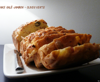 Cake salé jambon – olives