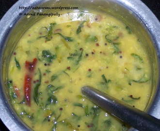 Menthi Koora Pappu (Methi Dal/Lentils with Fresh Fenugreek)