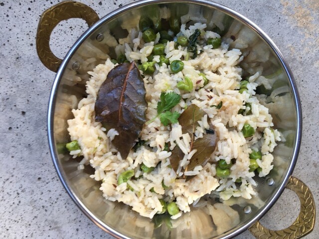 Matar pulao – krydret ris med erter