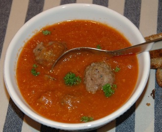 Mexikansk suppe med kjøttboller