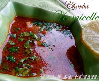 chorba vermicelles, soupe de vermicelles, soupe de pates algerienne recettes du ramadan