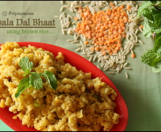 Masala Dal Bhaat Using Brown Rice / Diet Friendly Recipes - 9 / #100dietrecipes