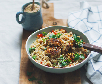 Dagje geen vlees: falafelbowl met quinoa