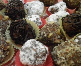 Τρουφάκια μαύρης σοκολάτας με ξηρούς καρπούς , από την Διαιτολόγο -Διατροφολόγο Ελεάνα Διαμαντοπούλου και το «Χορτοφαγία & υγιεινή διατροφή»!