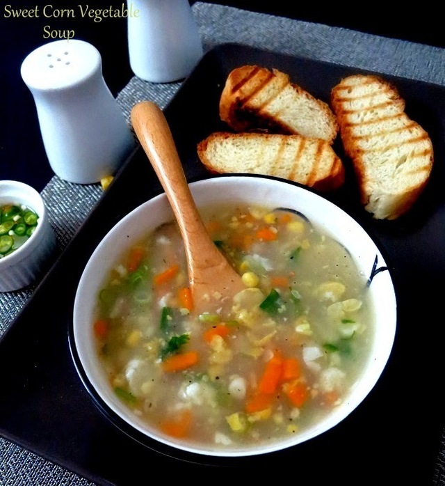 Sweet Corn Vegetable Soup