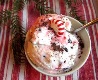 Peppermint Ice Cream with Dark Chocolate Flecks