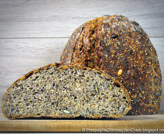 Chleb pszenno-żytni wieloziarnisty na zakwasie
