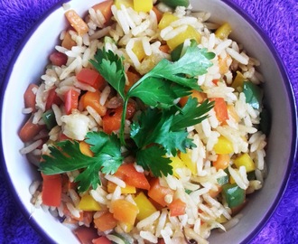 Mixed Pepper and Ginger Fried Rice