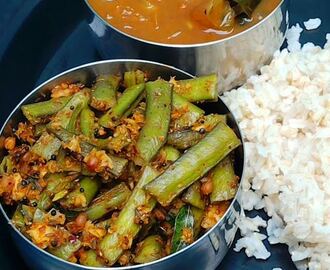 Freshly Spiced Cluster Beans (Kothavarangai Masala Curry)