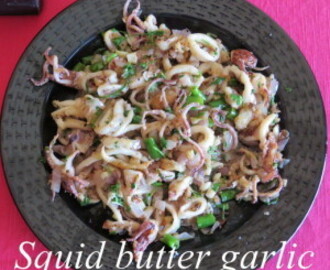 Squid butter garlic recipe